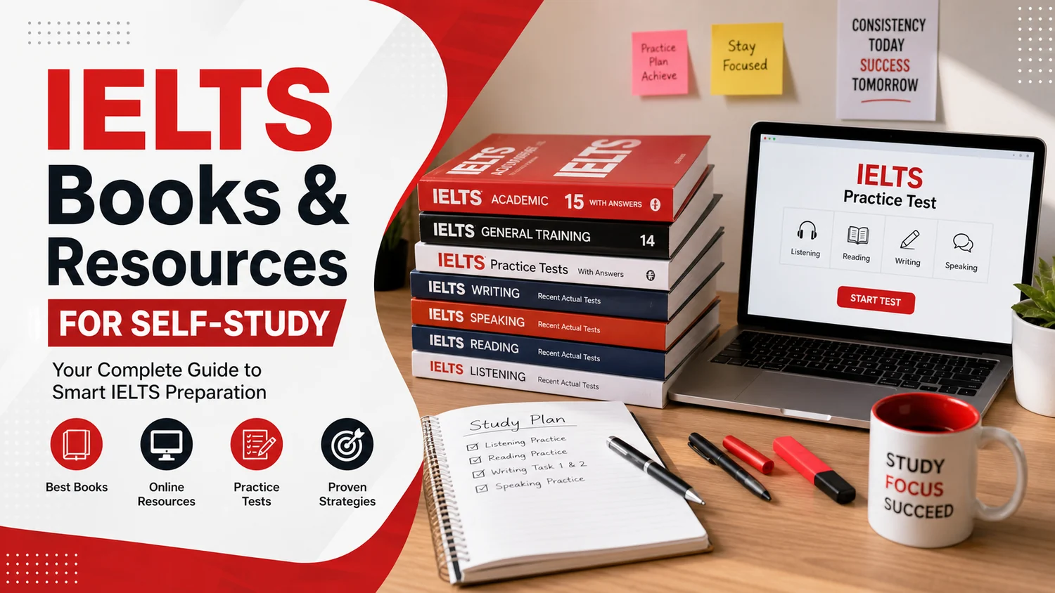 Best IELTS books and resources for self study