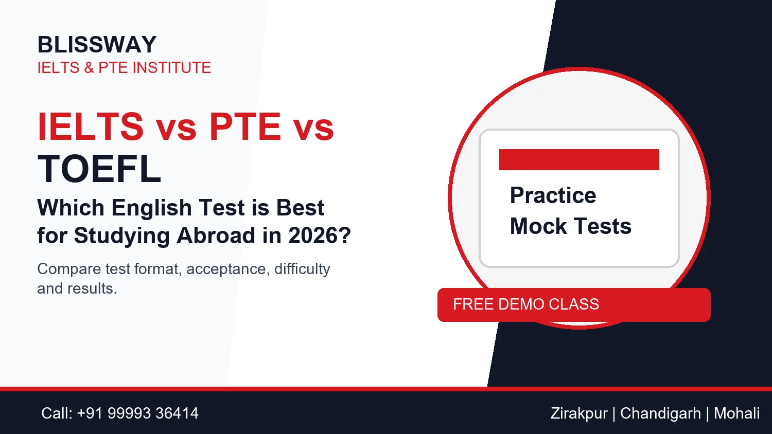 IELTS vs PTE vs TOEFL: Which English Test is Best for Studying Abroad in 2026