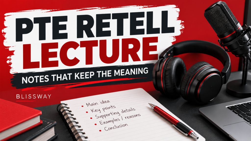 PTE Academic Retell Lecture: Take Notes Without Losing the Main Idea