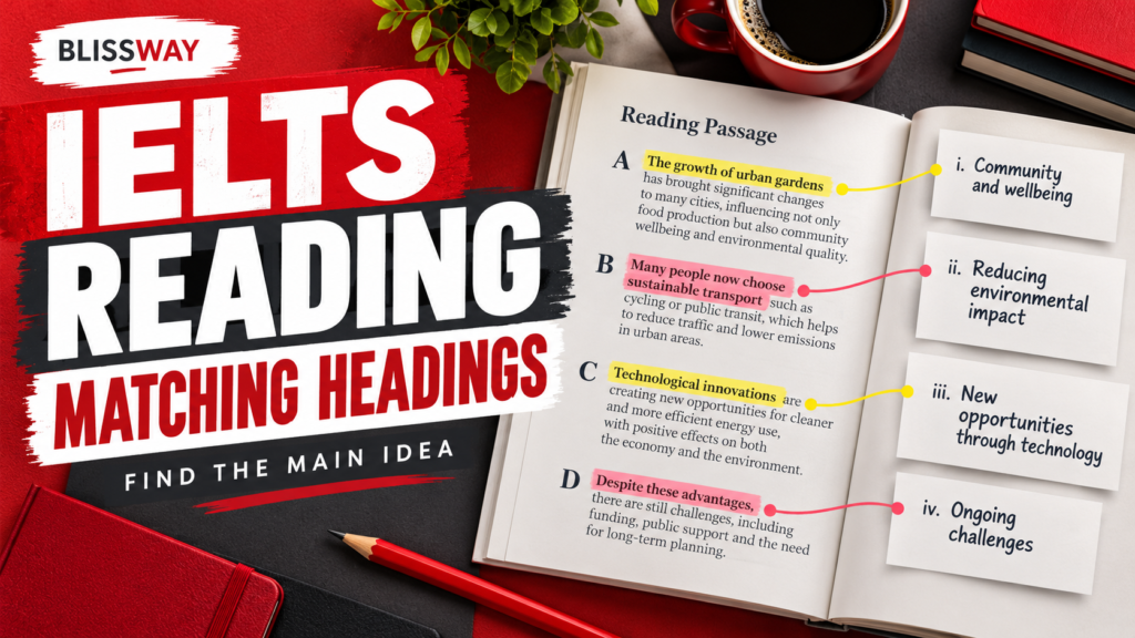 IELTS Reading Matching Headings: Find the Main Idea, Not Just Keywords