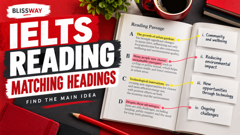 IELTS Reading Matching Headings: Find the Main Idea, Not Just Keywords