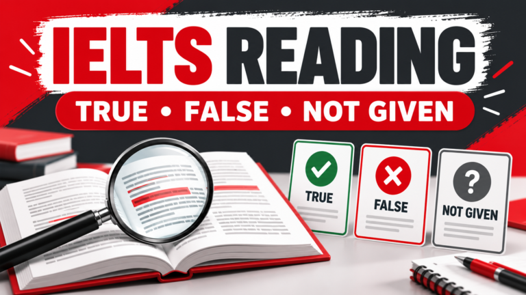 IELTS Reading True, False, Not Given: An Evidence-Checking Practice Guide